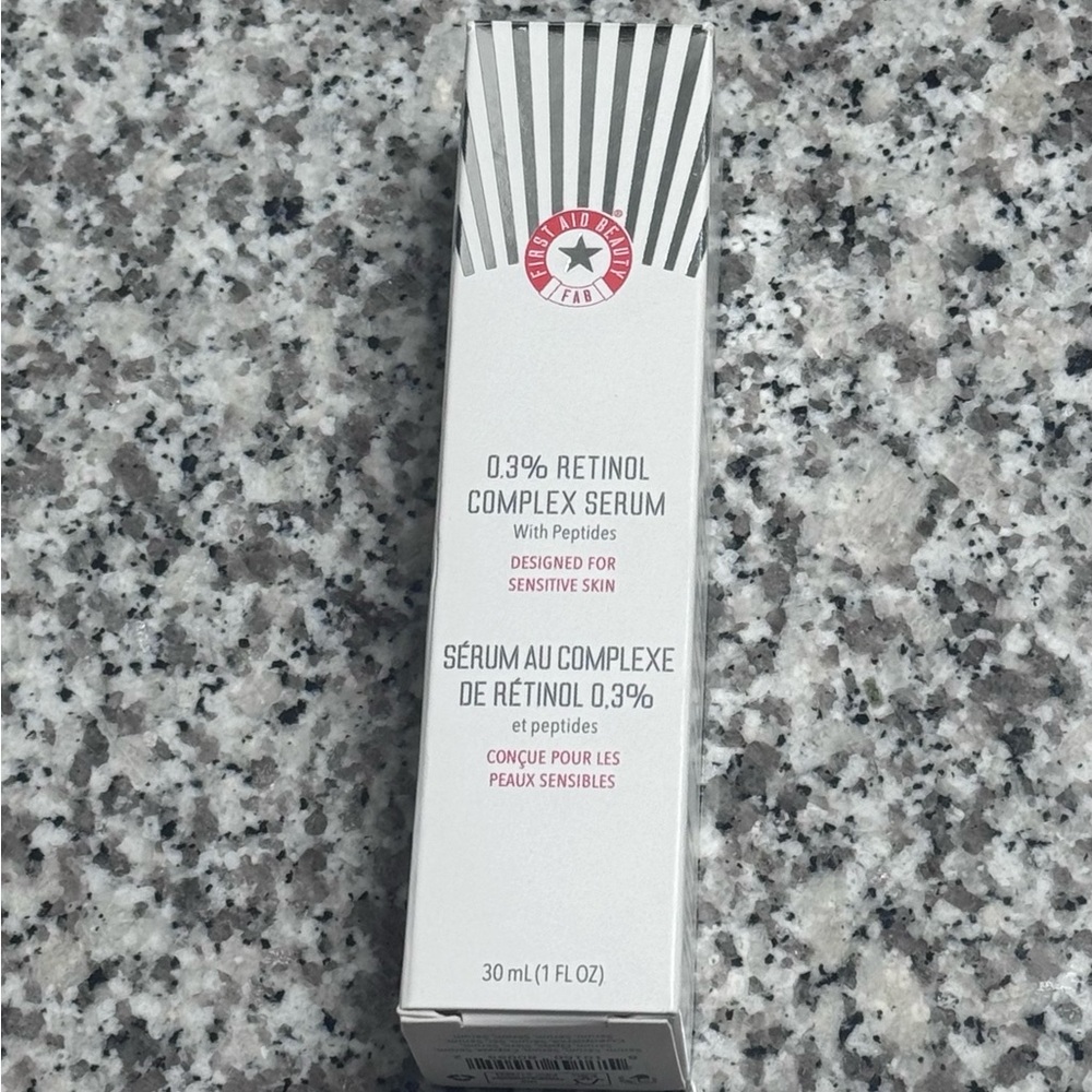 First Aid Beauty 0.3% Retinol Complex Serum with Peptides 1oz NIB